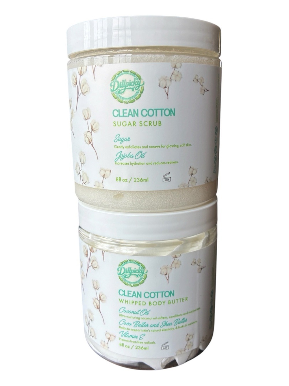Clean Cotton Sugar Scrub & Whipped Body Butter